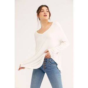 NWT Free People Optic White Moonshine Tunic